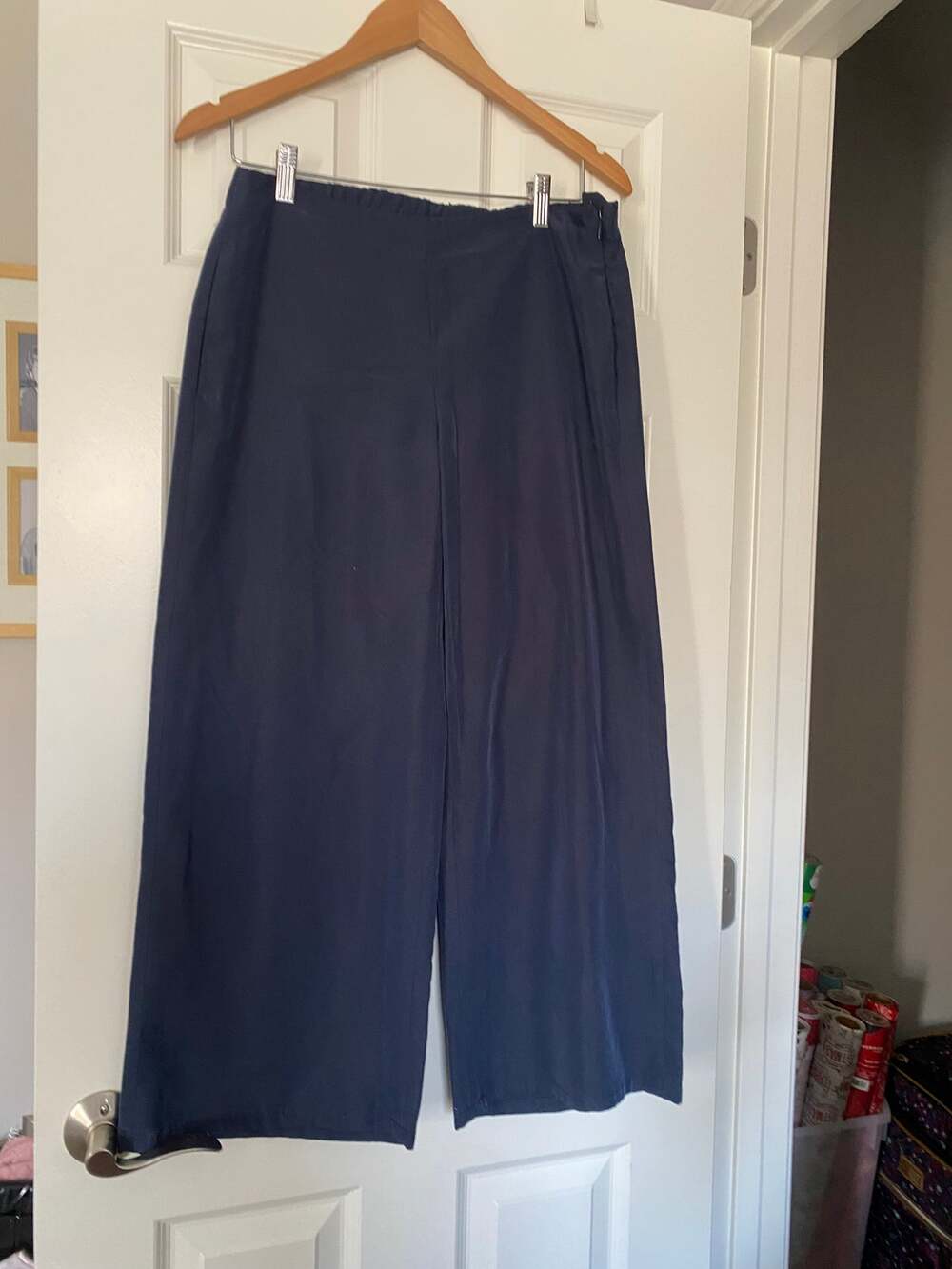 J Jill Wideleg Navy pants size XS